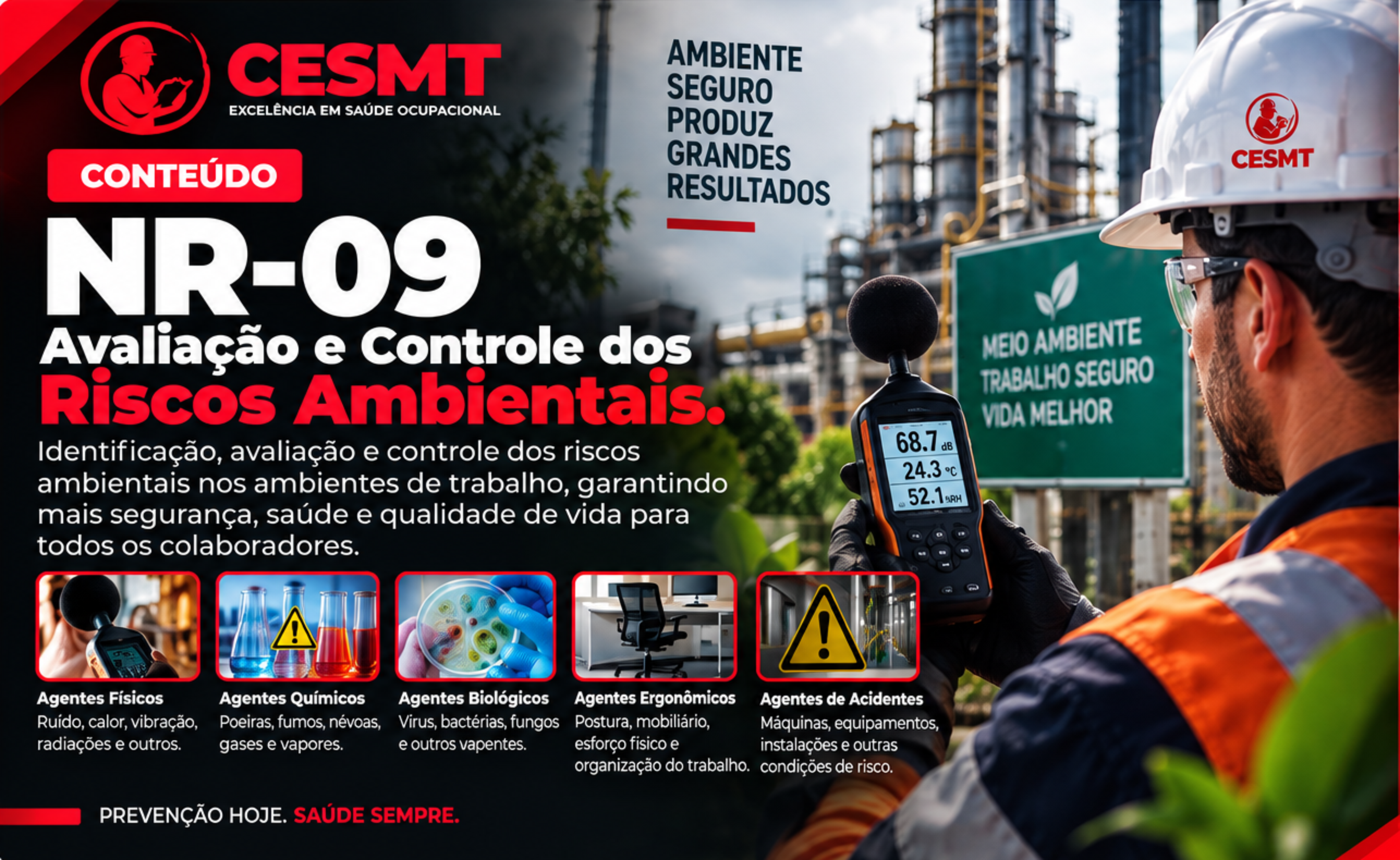 NR-09 — Avaliação e Controle das Exposições Ocupacionais — CESMT